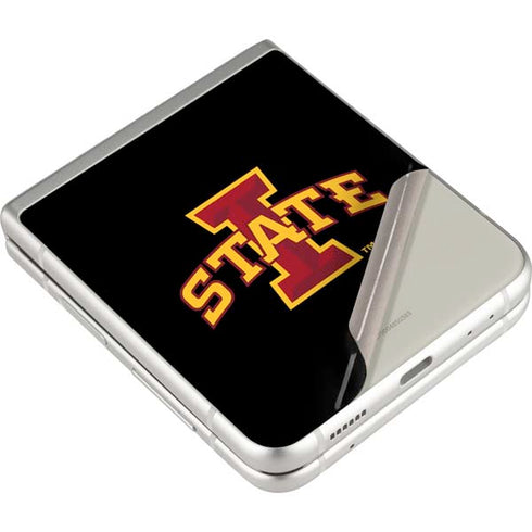 Iowa State University Primary Logo Black Galaxy Z Flip4 5G Skin